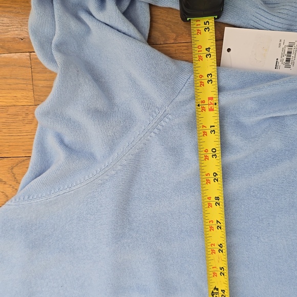 CROFT AND BARROW BRAND WOMEN'S PLUS SIZE SOFT BLUE OPEN CARDIGAN SWEATER SIZE 5X - Picture 9 of 14